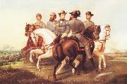 Jefferson Davis and His Generals unknow artist